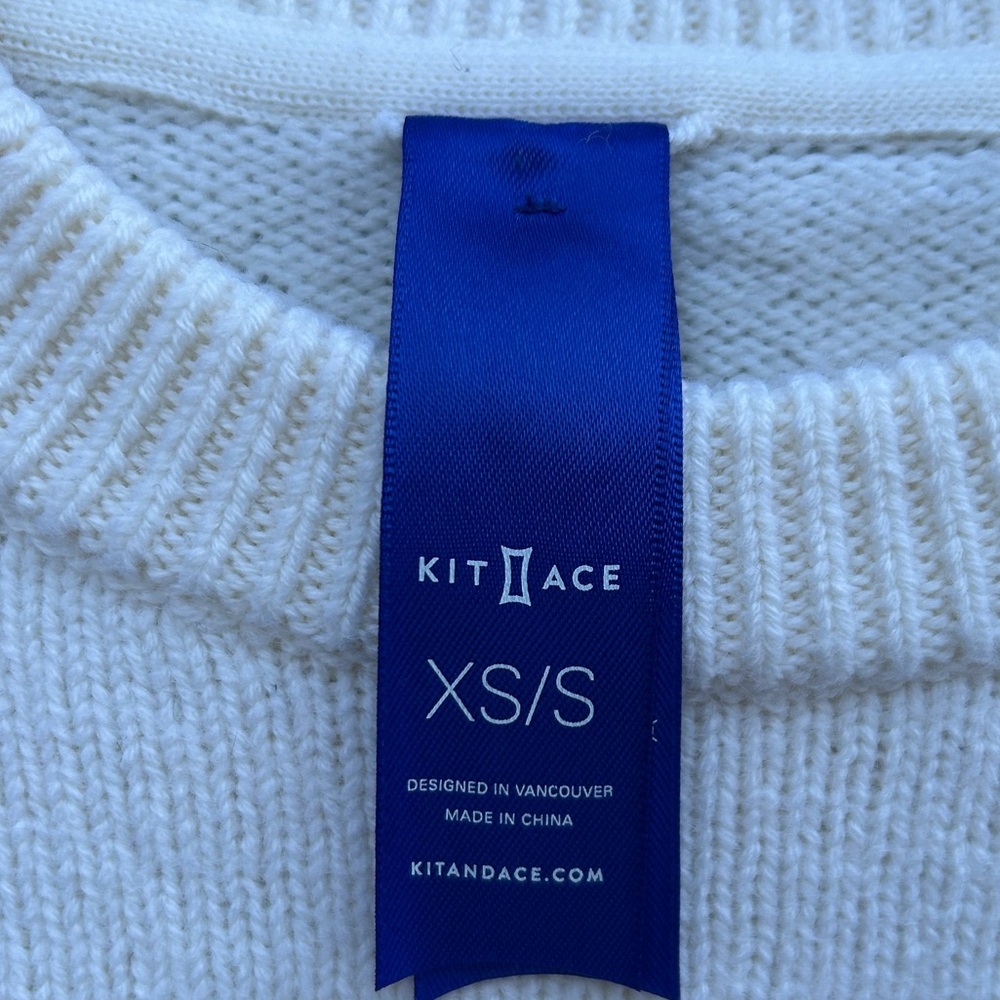 Kit & Ace cream merino blend Sweater, size xs/s - Picture 9 of 10